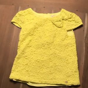 Juicy couture 6/7 girls yellow shirt